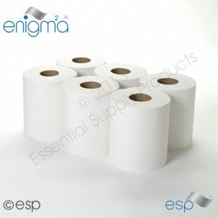 CENTREFEED ROLLS WHITE 2Ply 150Mtr x 6